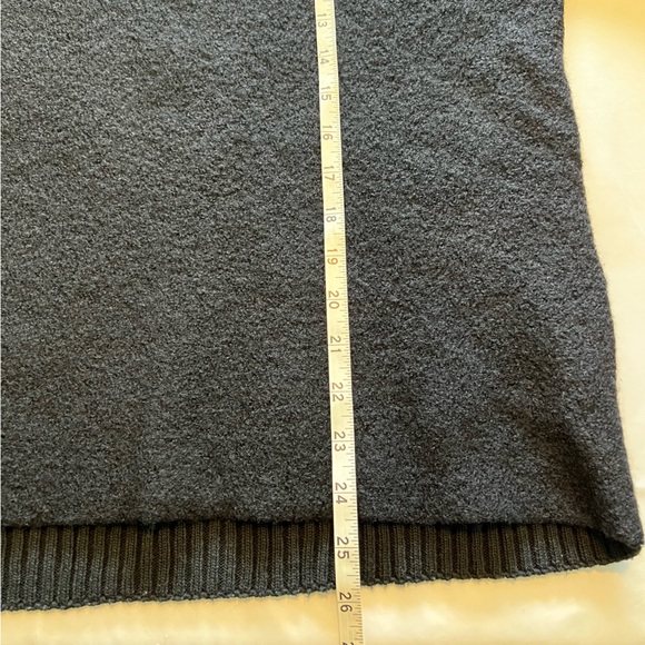 Burton Asymmetrical Quarter Zip Knit Sweater Pullover Made in Italy Size Medium - Picture 7 of 11